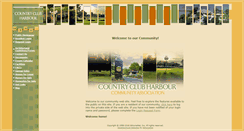 Desktop Screenshot of countryclubharbour.com